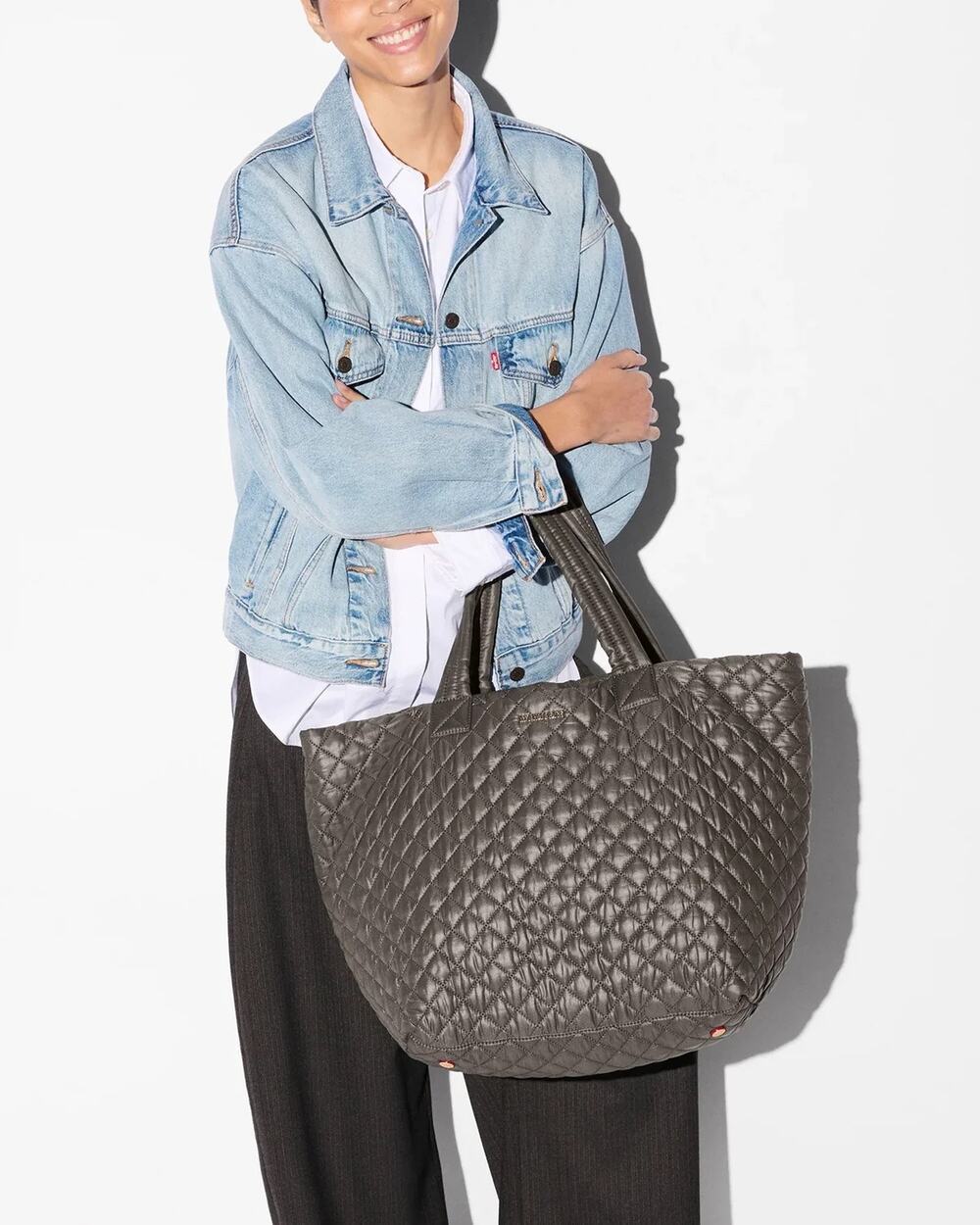 MZ Wallace Large Metro Tote Deluxe in Magnet